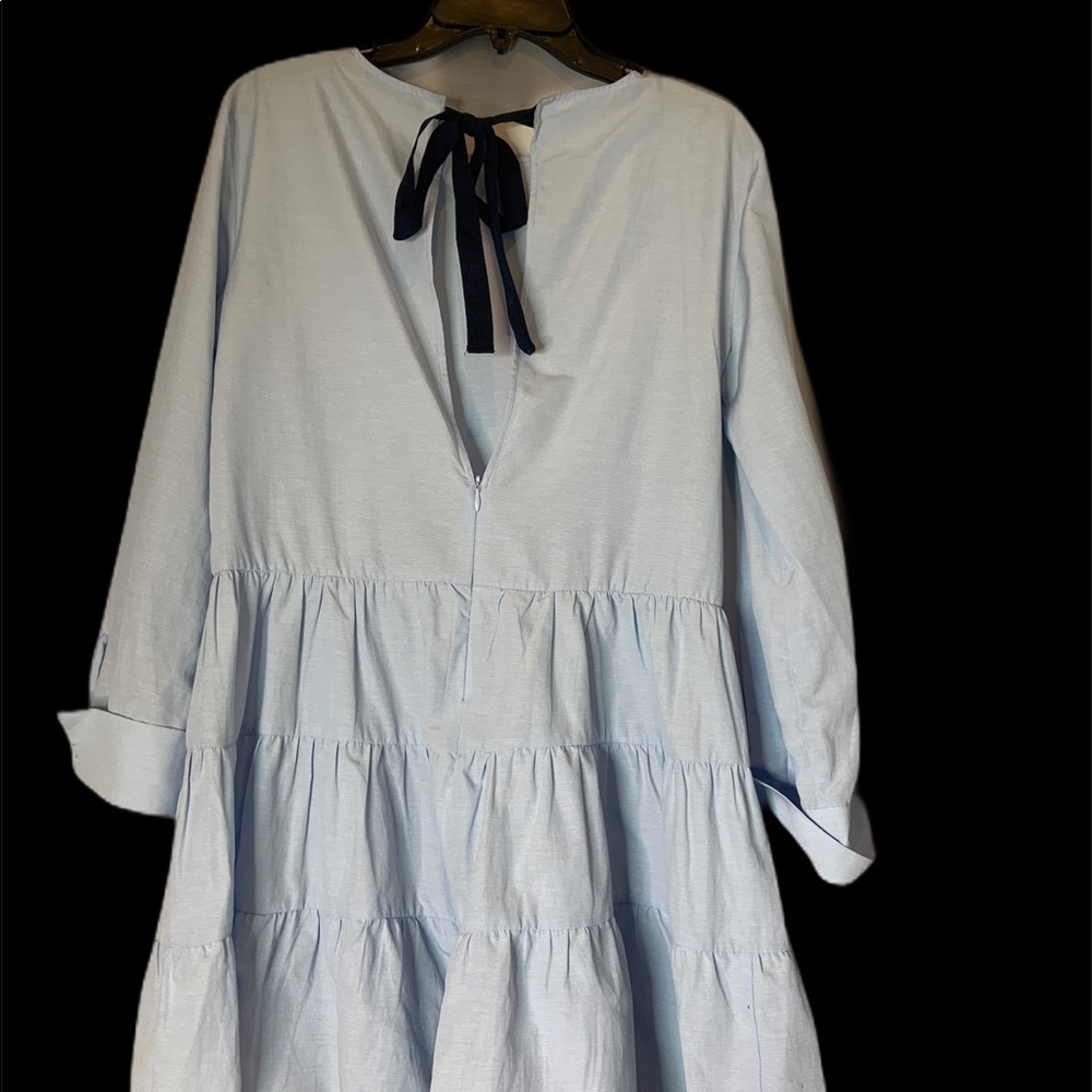 Zara Basic Collection Tunic Shift Dress Open Back - image 3